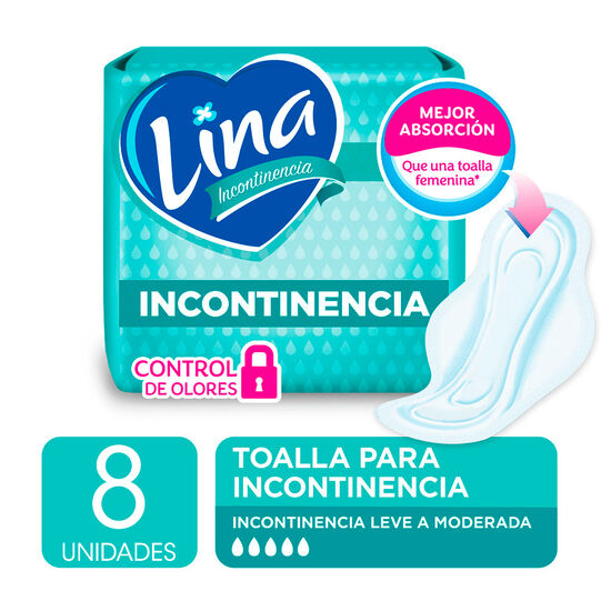 Toalla Incontinencia Lina Normal x 8 Un